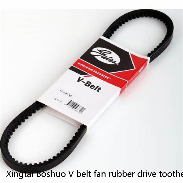 Xingtai Boshuo V belt fan rubber drive toothed belt PK belt manufacturer
